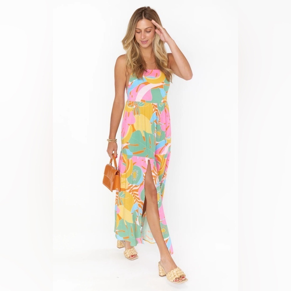 SHOW ME YOUR MUMU Julia Maxi Dress In Tropical Fruit - Picture 2 of 8